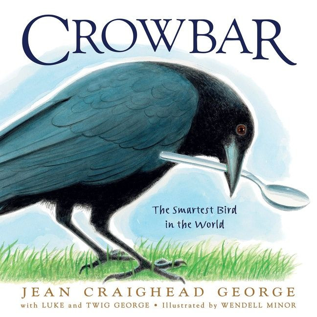 Crowbar: The Smartest Bird in the World book cover by Jean Craighead George, Twig C. George, T. Luke George