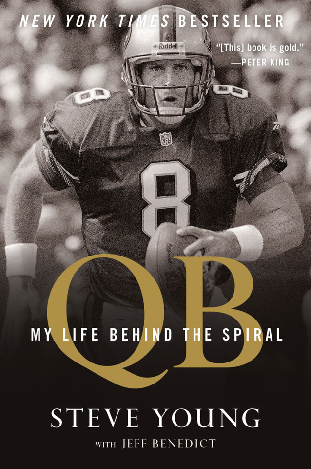 Qb: My Life Behind the Spiral book cover by Steve Young, Jeff Benedict