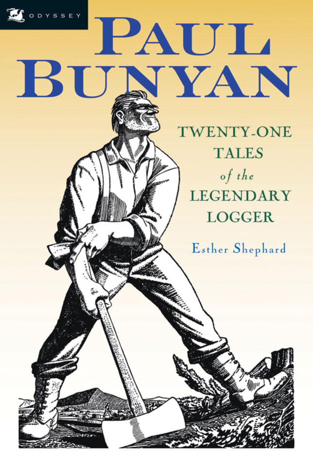 Paul Bunyan book cover by Esther Shephard