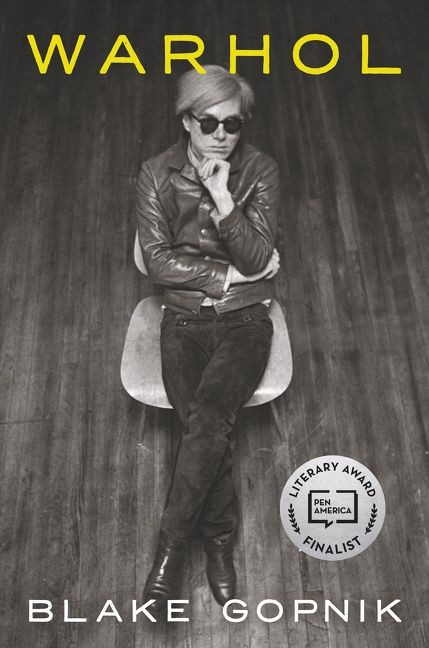 Warhol book cover by Blake Gopnik