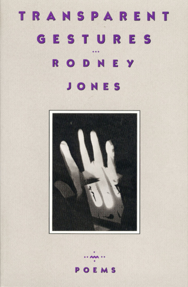 Transparent Gestures book cover by Rodney Jones