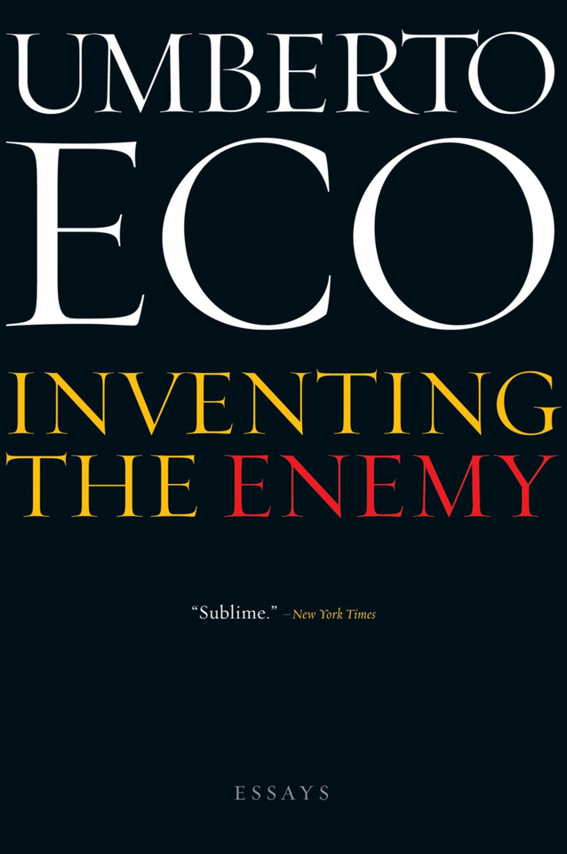 Inventing The Enemy: Essays book cover by Umberto Eco