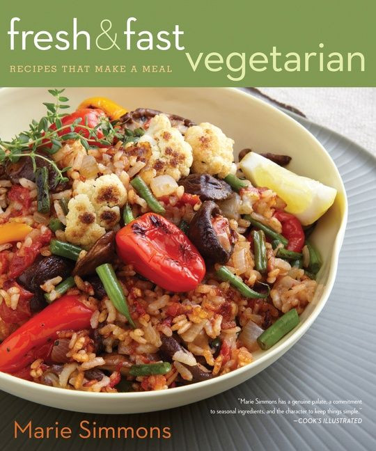 Fresh & Fast Vegetarian: Recipes That Make a Meal book cover by Marie Simmons