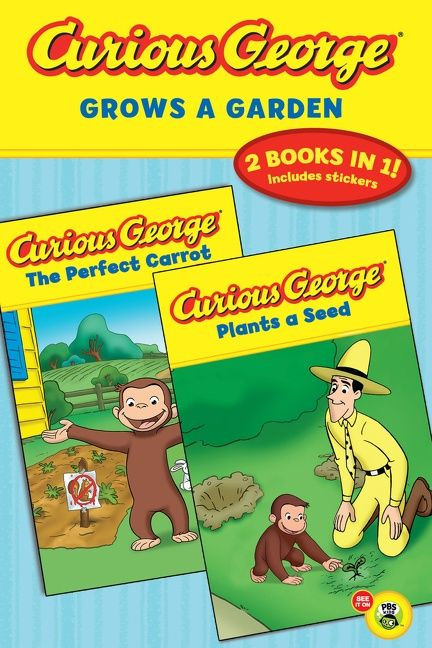 Curious George Grows a Garden (Curious George TV #27) book cover by H. A. Rey