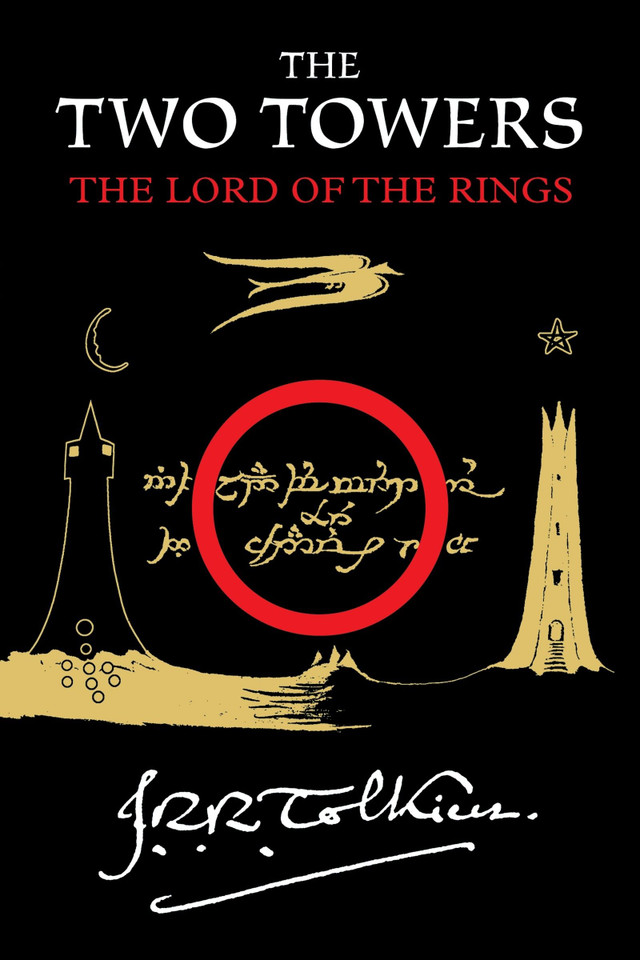 The Two Towers: Being the Second Part of The Lord of the Rings book cover by J.R.R. Tolkien