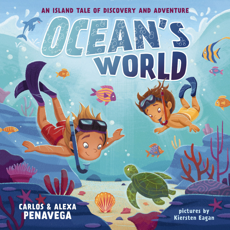 Ocean's World: An Island Tale of Discovery and Adventure (Ocean’s World) book cover by Carlos PenaVega, Alexa PenaVega