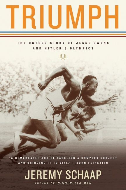 Triumph: The Untold Story of Jesse Owens and Hitler's Olympics book cover by Jeremy Schaap