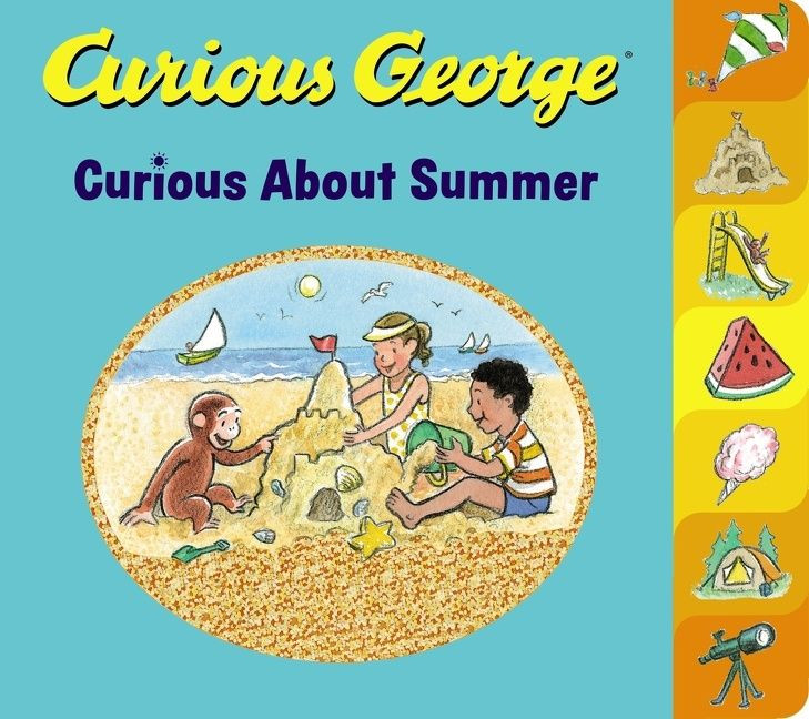 Curious George Curious About Summer Tabbed (Curious George) book cover by H. A. Rey