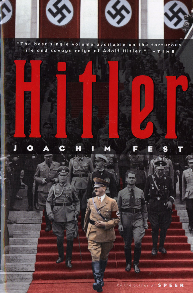 Hitler book cover by Joachim C. Fest