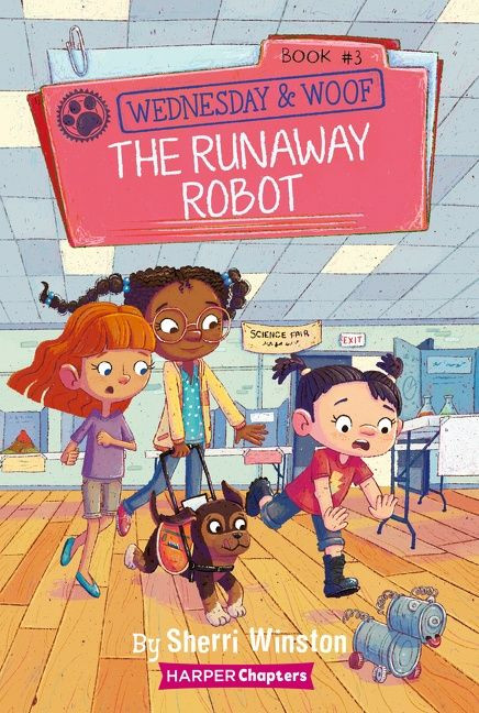 Wednesday and Woof #3: The Runaway Robot (Wednesday and Woof #3) book cover by Sherri Winston