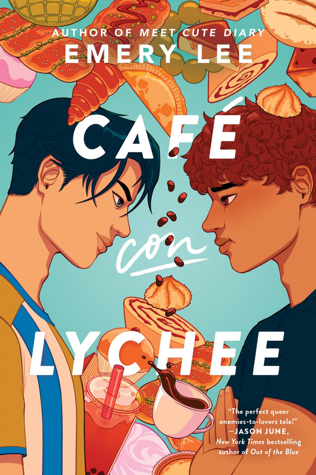 Café Con Lychee book cover by Emery Lee