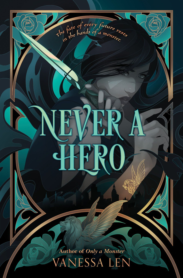 Never a Hero (Only a Monster #2) book cover by Vanessa Len