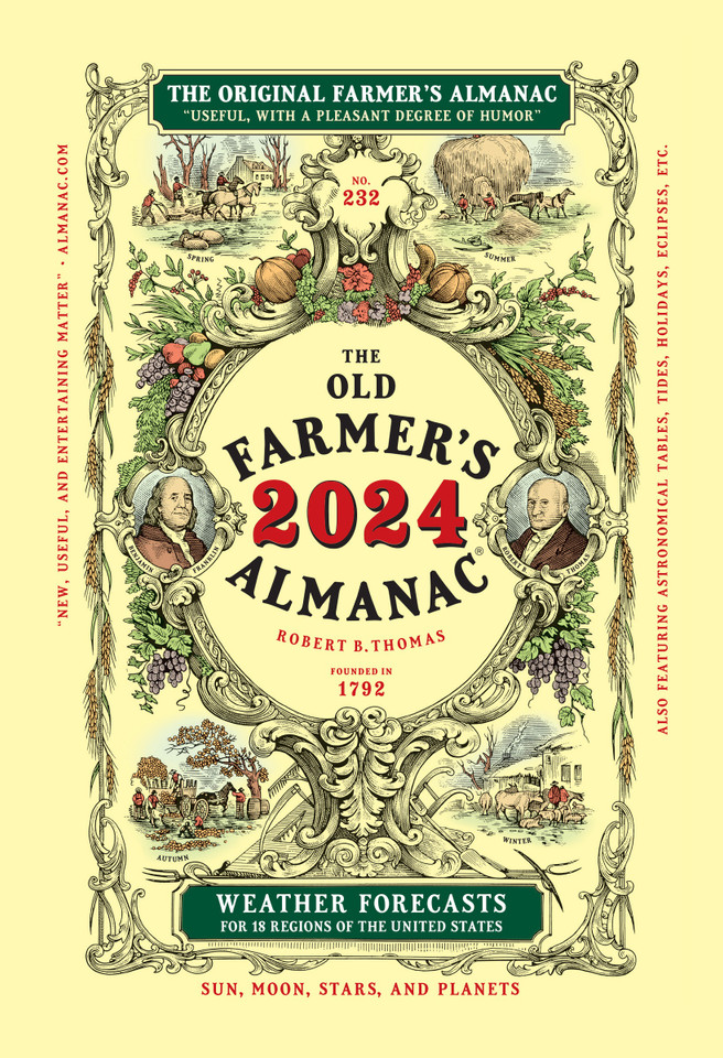 The 2024 Old Farmer’s Almanac Trade Edition book cover by Old Farmer's Almanac