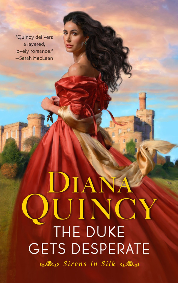 The Duke Gets Desperate: A Novel (Sirens in Silk #1) book cover by Diana Quincy