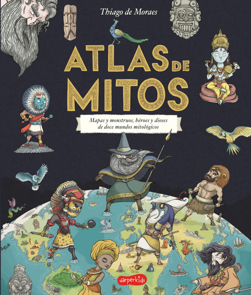 Atlas de mitos (Myth Atlas) book cover by Thiago de Moraes