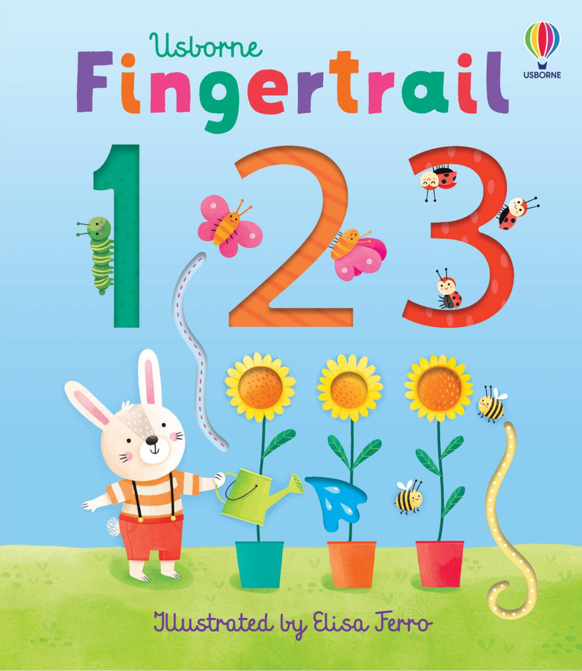Fingertrail 123: A Kindergarten Readiness Book For Kids (Fingertrails) book cover by Felicity Brooks