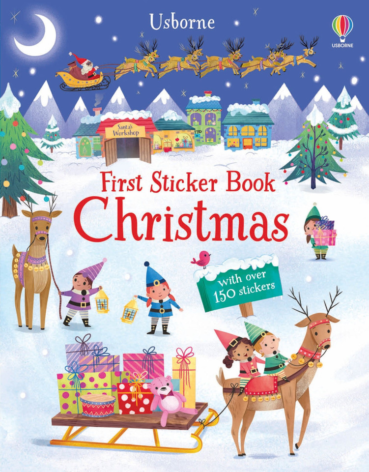 First Sticker Book Christmas: A Christmas Holiday Book for Kids (First Sticker Books) book cover by Alice Beecham