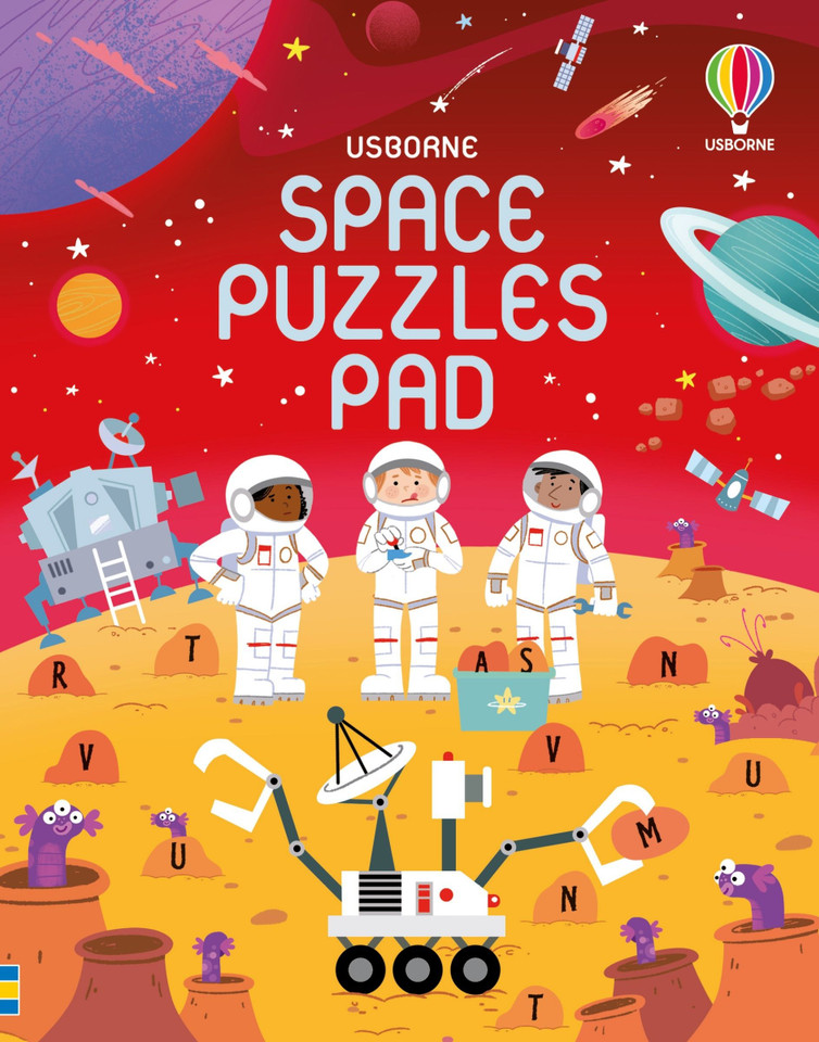 Space Puzzles Pad (Puzzles, Crosswords and Wordsearches) book cover by Kate Nolan