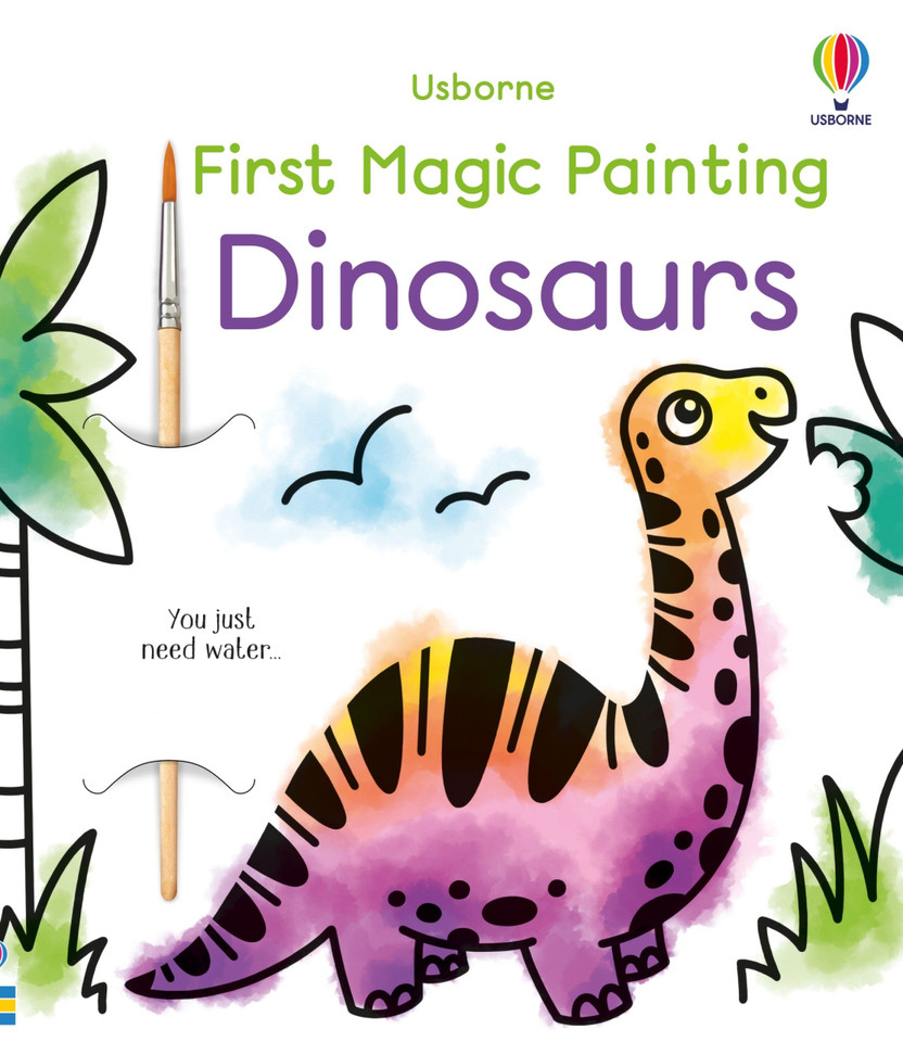 First Magic Painting Dinosaurs (First Magic Painting) book cover by Abigail Wheatley