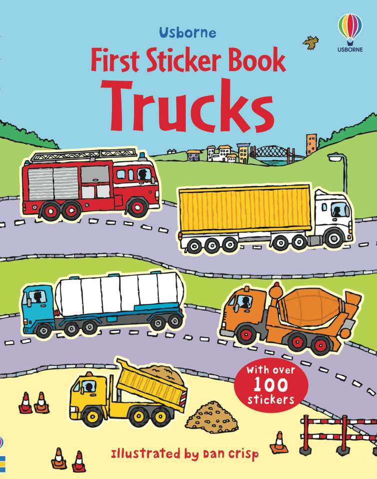 First Sticker Book Trucks (First Sticker Books) book cover by Sam Taplin