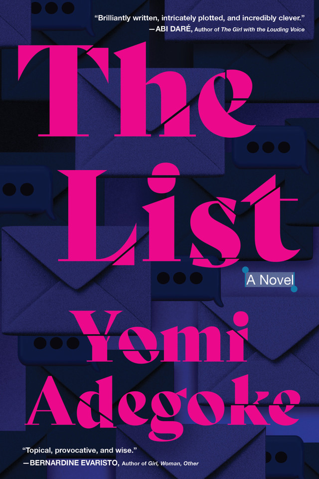 The List: A Novel book cover by Yomi Adegoke