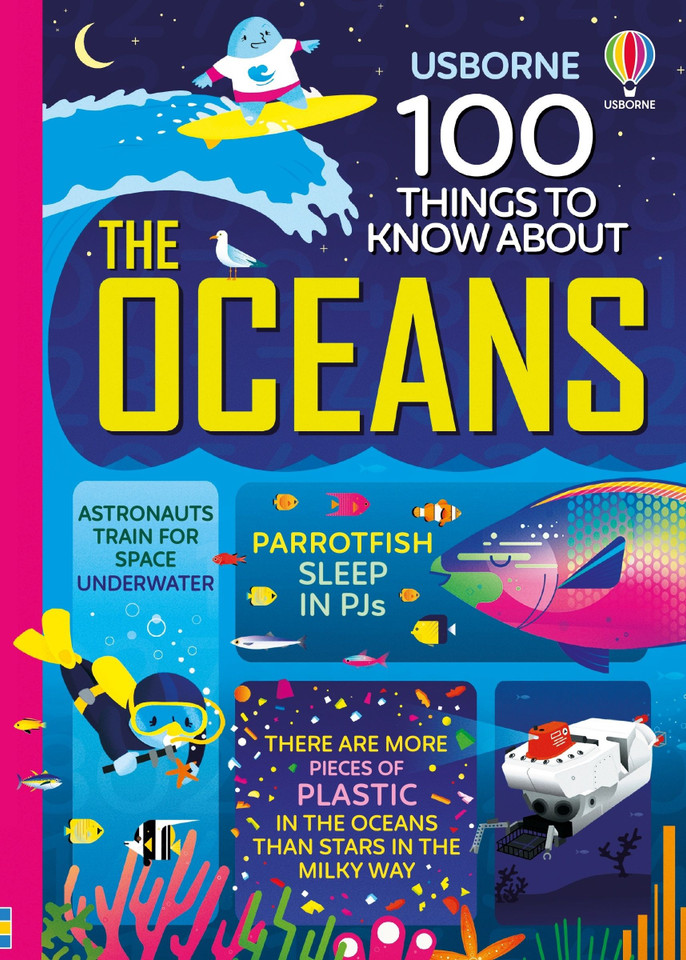 100 Things to Know About the Oceans (100 THINGS TO KNOW ABOUT) book cover by Jerome Martin, Lan Cook, Alice James, Alex Frith, Minna Lacey