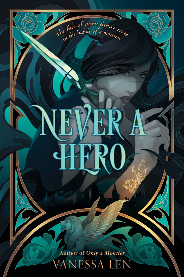 Never a Hero (Only a Monster #2) book cover by Vanessa Len