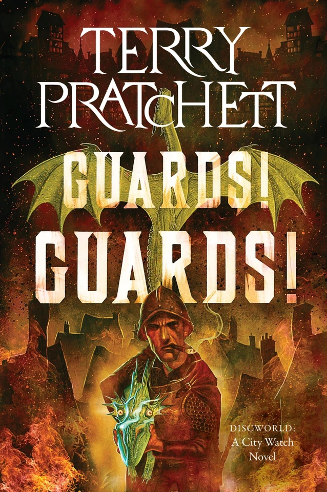 Guards! Guards!: A Discworld Novel (City Watch #9) book cover by Terry Pratchett