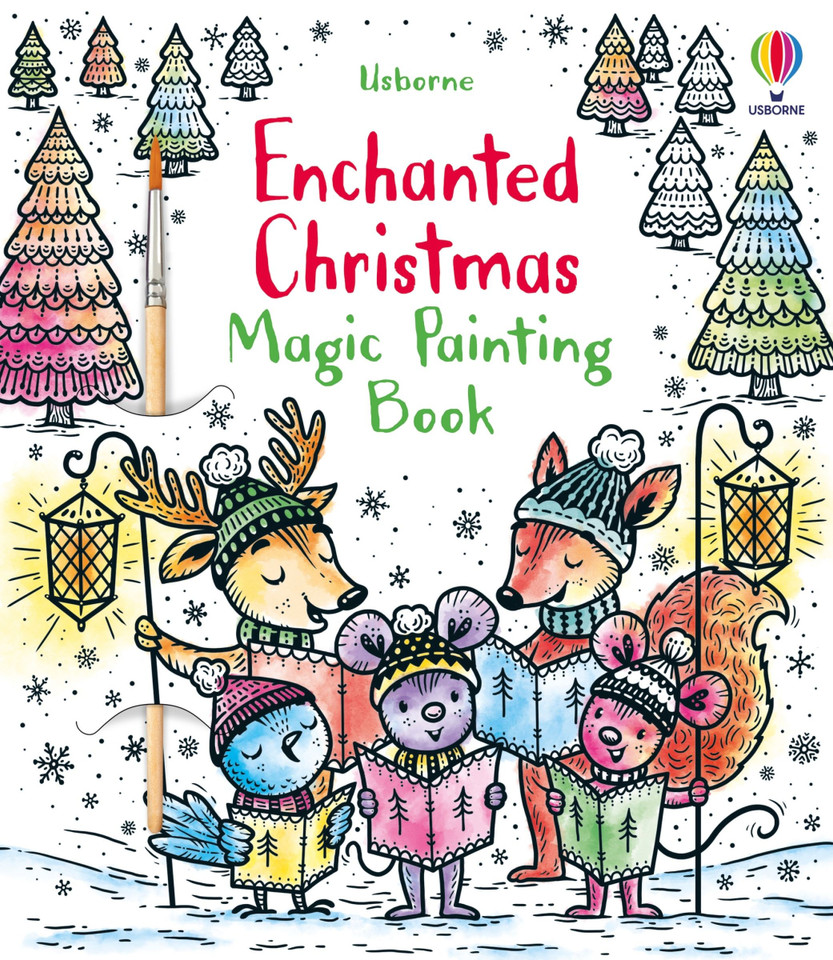 Enchanted Christmas Magic Painting Book (Magic Painting Books) book cover by Fiona Watt