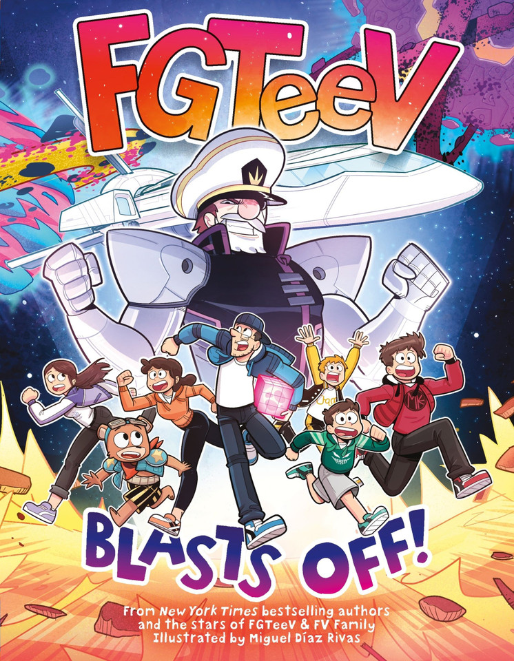FGTeeV: Blasts Off!: A Graphic Novel (FGTeeV #10) book cover by FGTeeV
