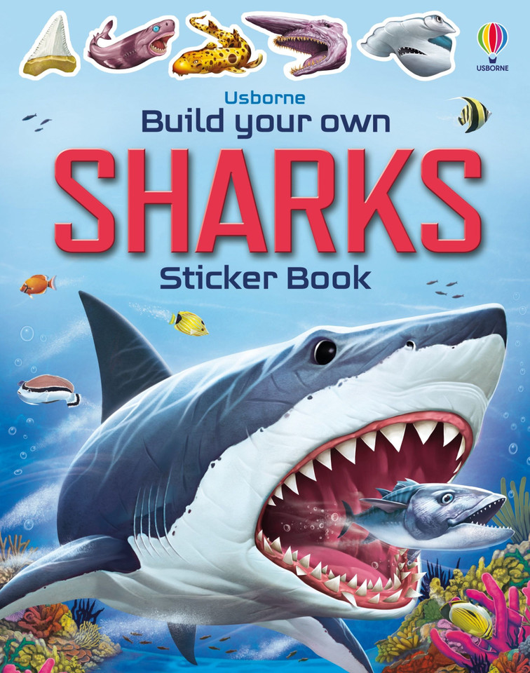 Build Your Own Sharks (Build Your Own Sticker Book) book cover by Sam Smith