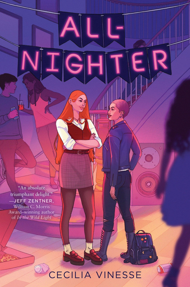 All-Nighter book cover by Cecilia Vinesse