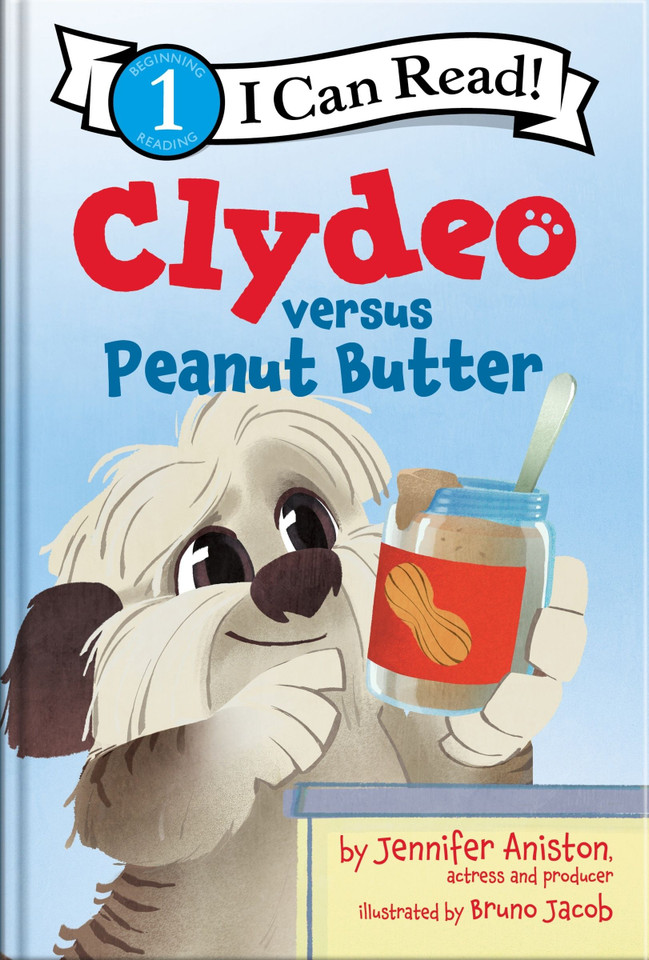 Clydeo versus Peanut Butter (I Can Read Level 1) book cover by Jennifer Aniston