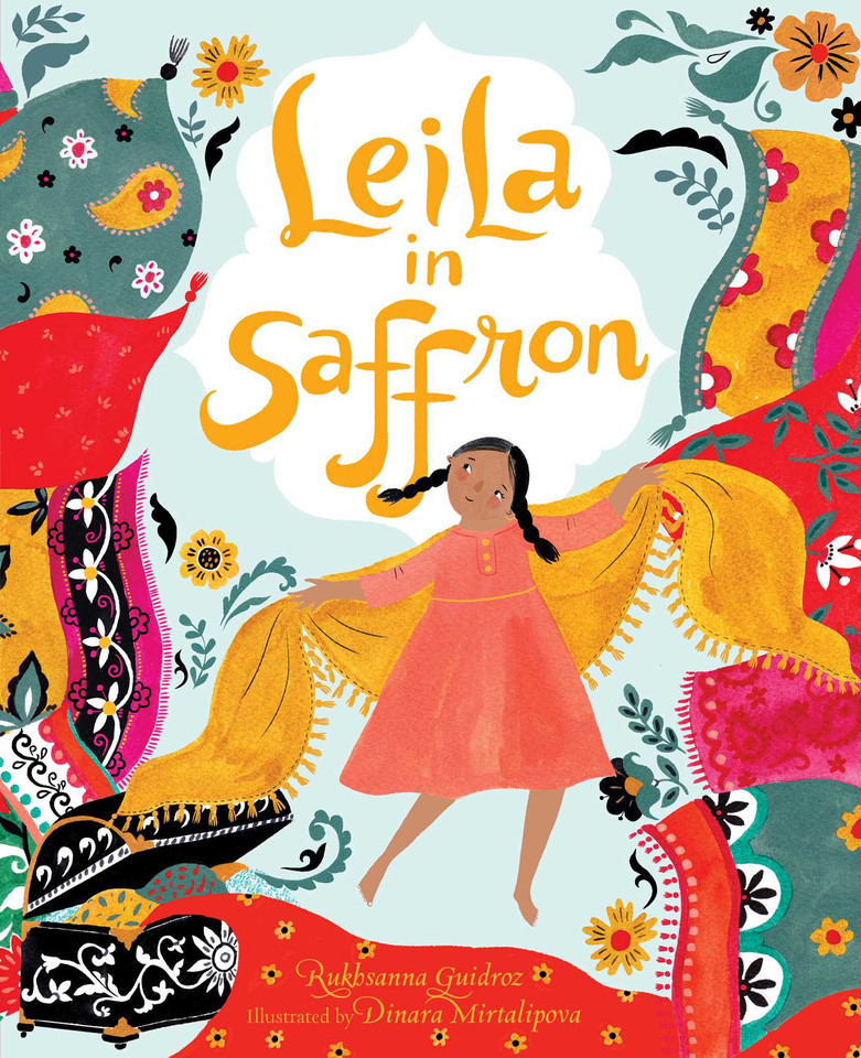 Leila in Saffron book cover by Rukhsanna Guidroz