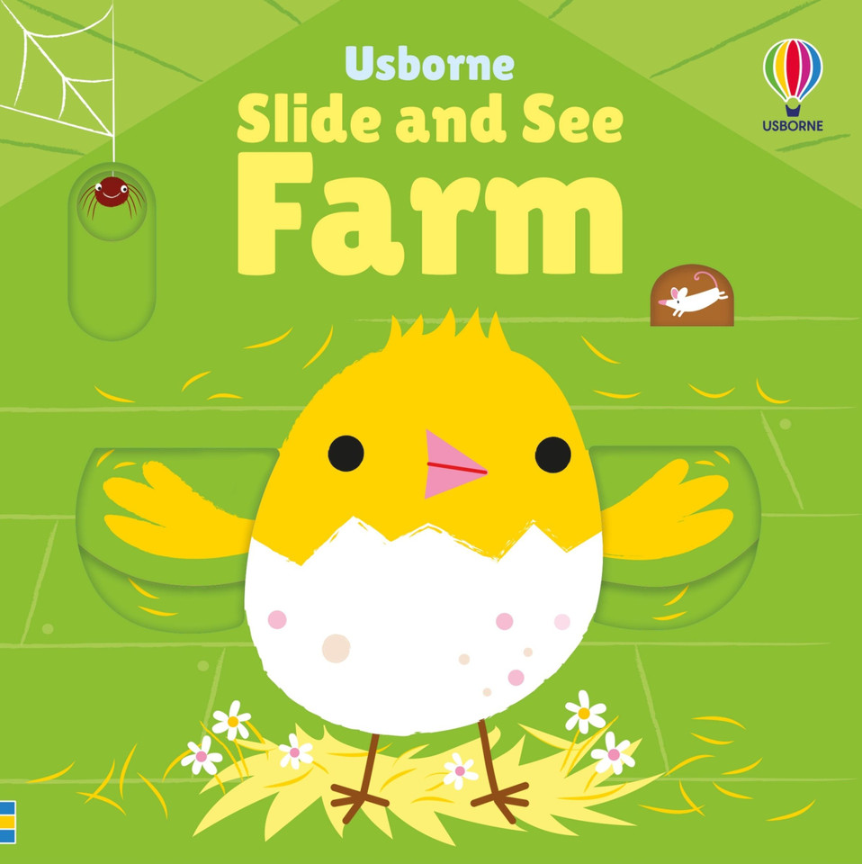 Slide and See Farm (Slide and See Books) book cover by Fiona Watt