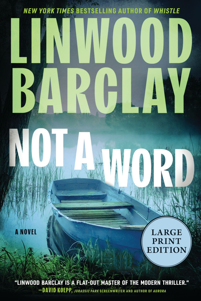 Not a Word (Large Print): A Novel book cover by Linwood Barclay