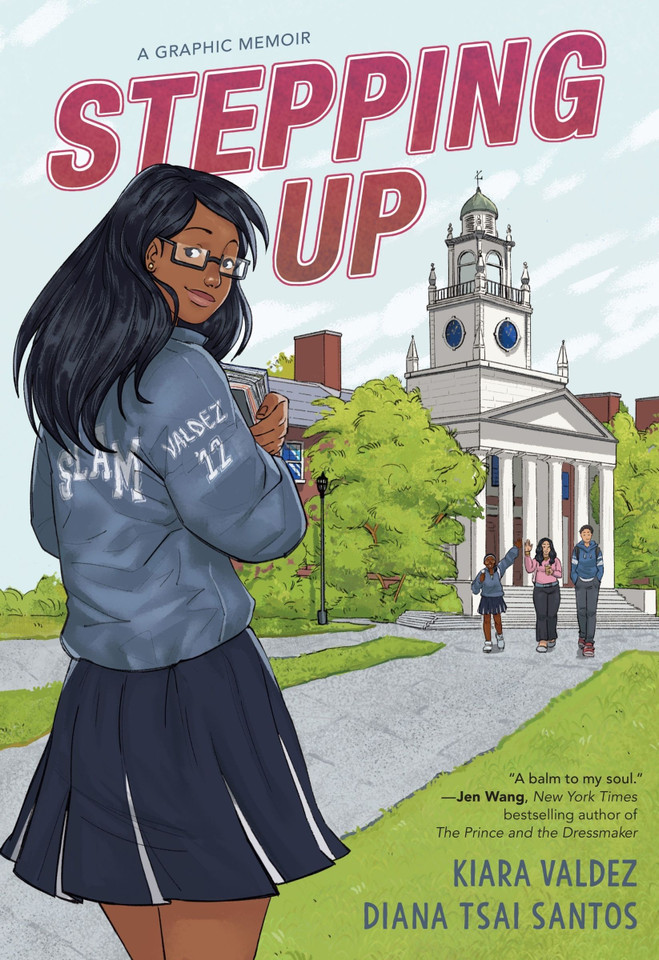 Stepping Up: A Graphic Memoir book cover by Kiara Valdez
