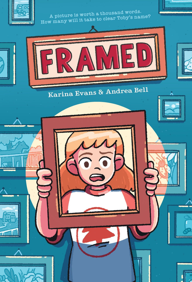 Framed: A Graphic Novel book cover by Karina Evans, Andrea Bell