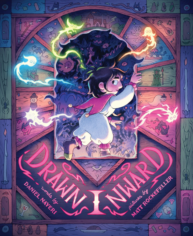Drawn Inward book cover by Daniel Nayeri