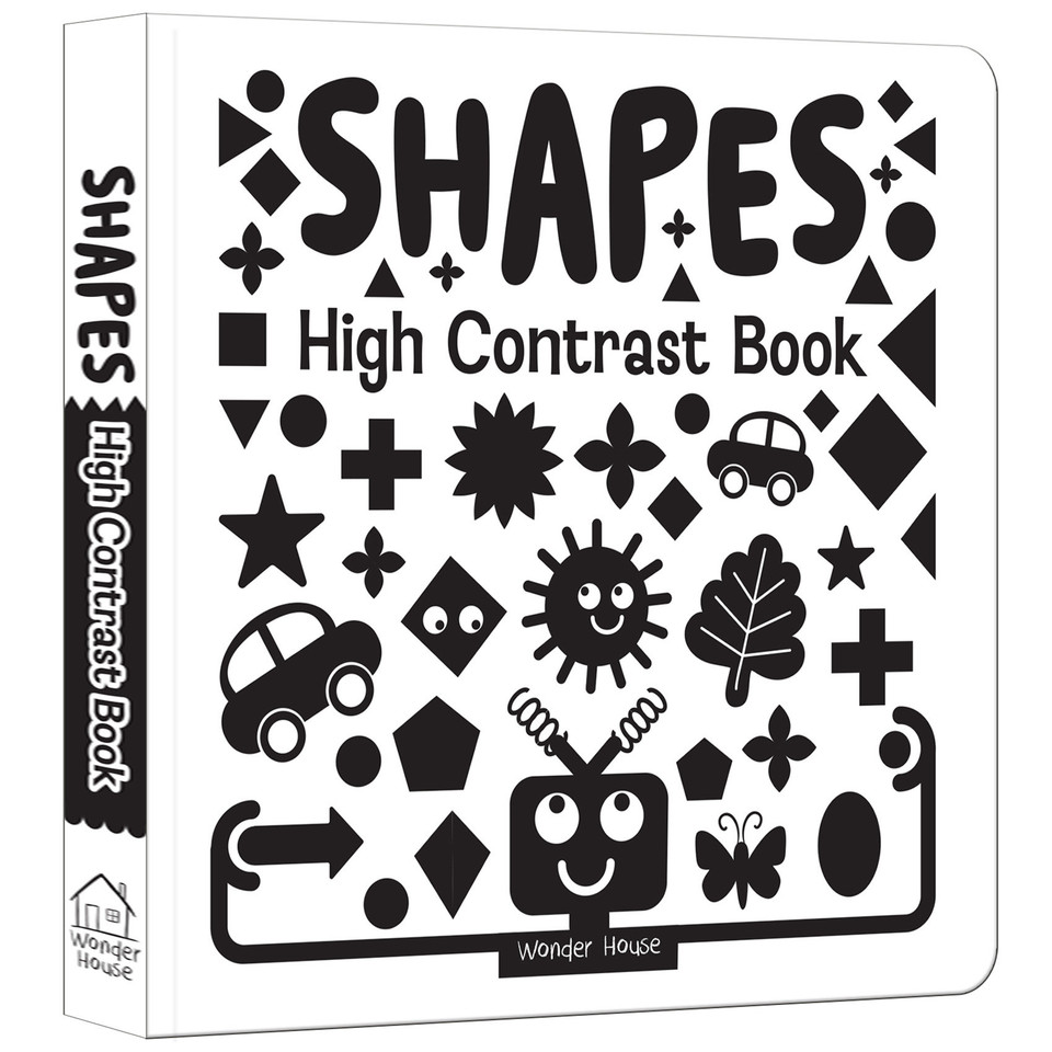 Shapes - High Contrast Book book cover by Wonder House Books