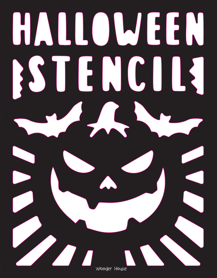 Stencil Book Halloween book cover by Wonder House Books