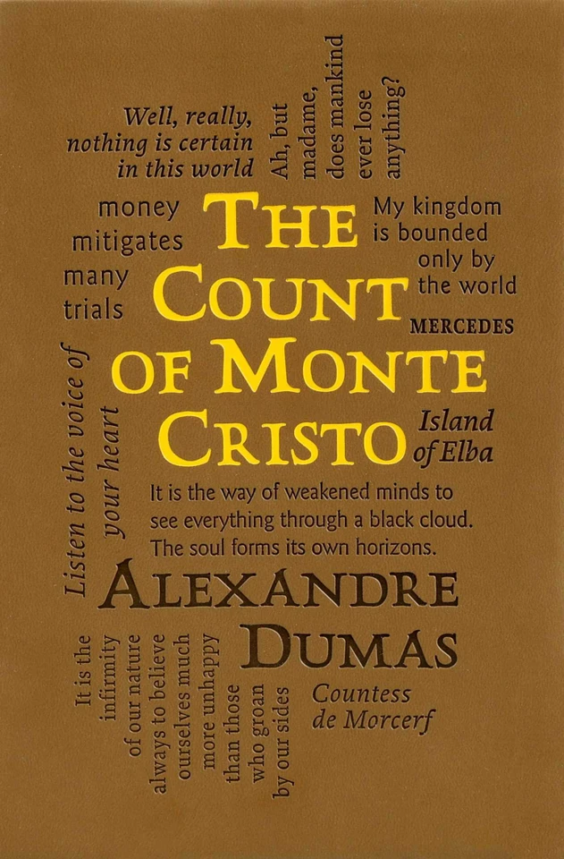 The Count of Monte Cristo (Word Cloud Classics) book cover by Alexandre Dumas