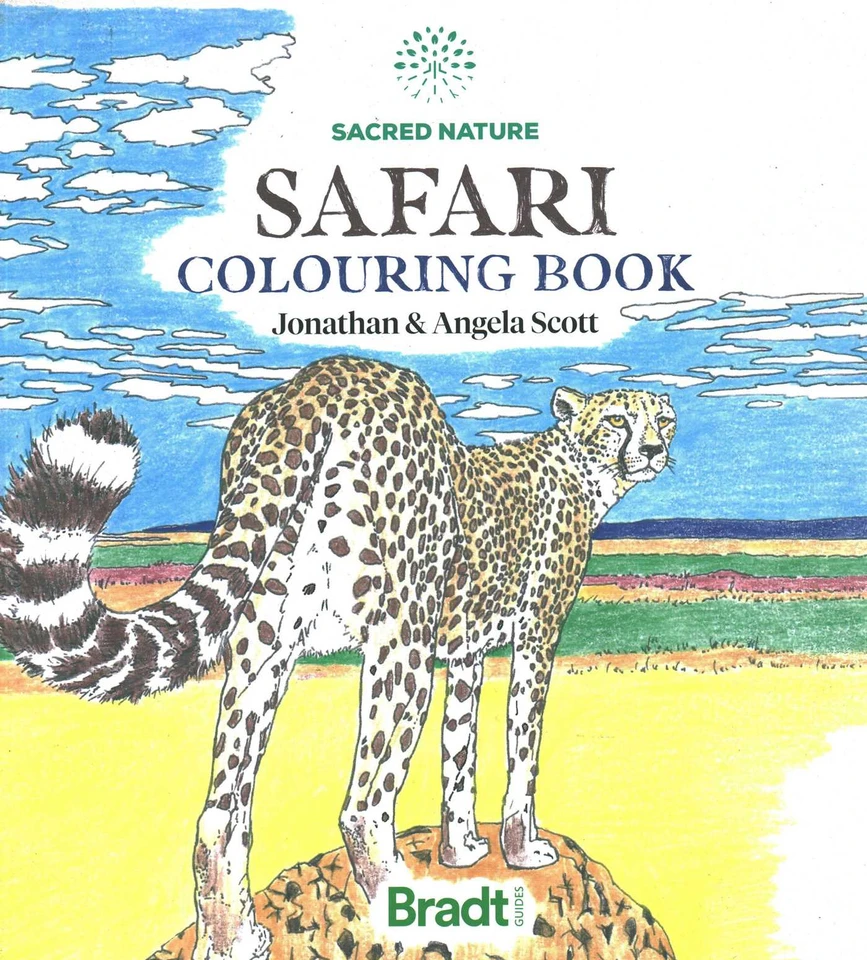 The Sacred Nature Safari Colouring Book book cover by Jonathan Scott, Angela Scott
