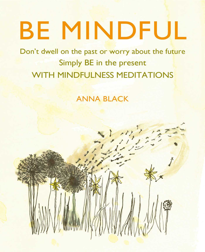Be Mindful: Don't dwell on the past or worry about the future, simply BE in the present with mindfulness meditations book cover by Anna Black