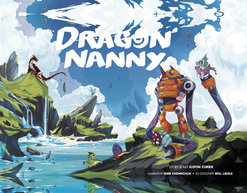 Dragon Nanny (Silent Guardian) book cover by Justin Currie, GMB Chomichuk