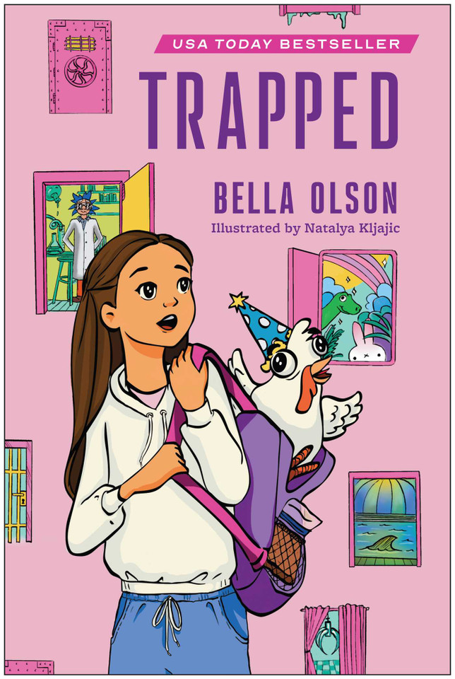 Trapped book cover by Bella Olson