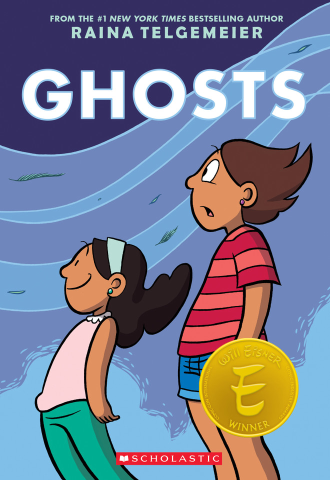 Ghosts: A Graphic Novel book cover by Raina Telgemeier