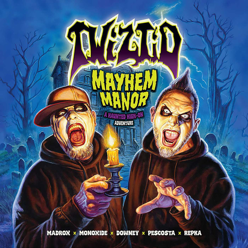 Twiztid: MAYHEM MANOR: A Haunted High On Adventure book cover by Ryan J. Downey