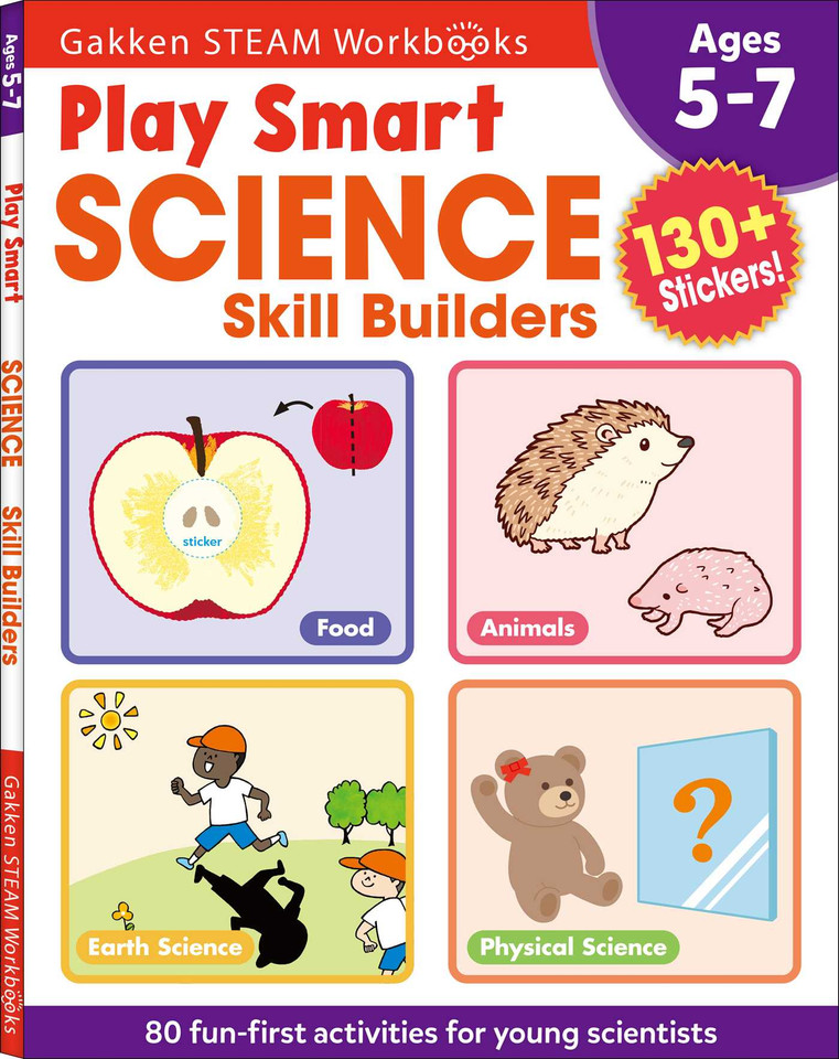Play Smart Science Skill Builders: For Ages 5-7 (Gakken STEAM Workbooks) (Play Smart) book cover by Gakken early childhood experts