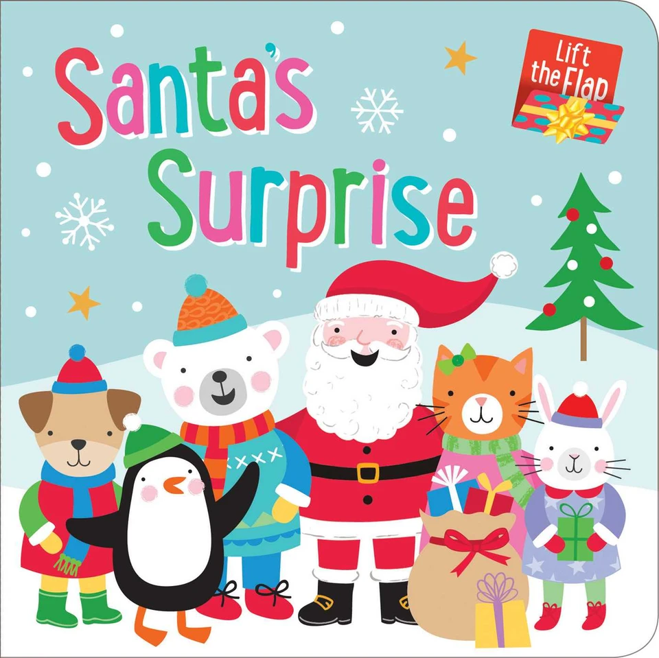 Santa's Surprise: Chunky Lift-the-Flap Board Book: Chunky Board Book with fun flaps to lift! book cover by 